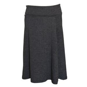 Carve Designs Womens High Rise Fold Over Skirt  Size M Heathered Black